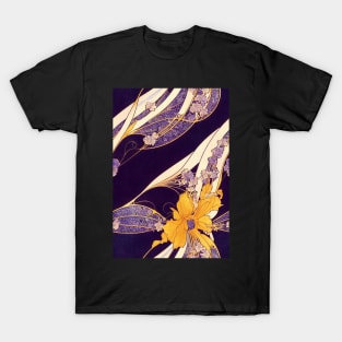 Beautiful Yellow and Violet Floral pattern, for all those who love flowers #72 T-Shirt